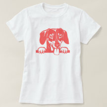 Camiseta de amor de dachshund