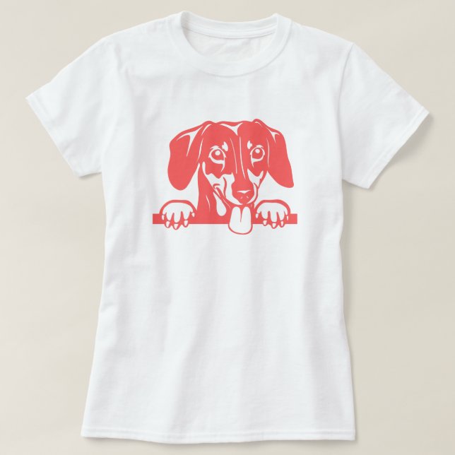 Camiseta de amor de dachshund (Diseño del anverso)