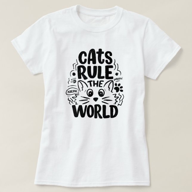 Camiseta de amor de gato (Diseño del anverso)