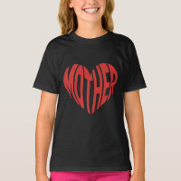 Camiseta de amor de madre corazón