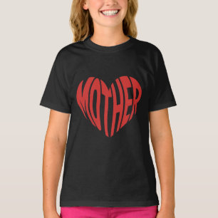 Camiseta de amor de madre corazón