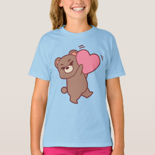 Camiseta de amor de osito de peluche lindo   Oso B