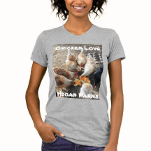 Camiseta de amor de pollo