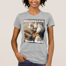 Camiseta de amor de pollo