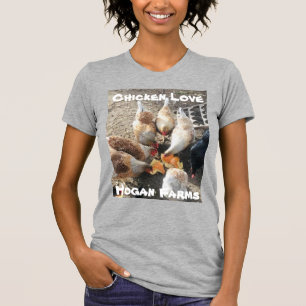 Camiseta de amor de pollo