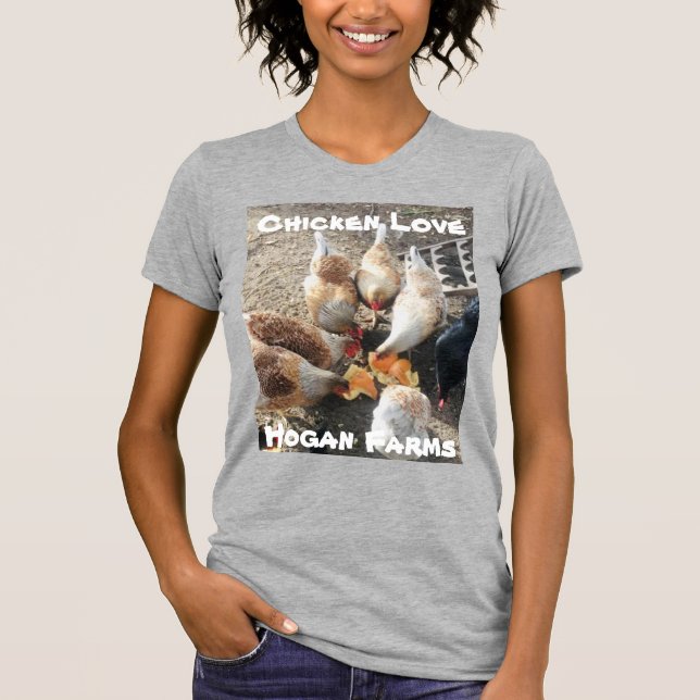 Camiseta de amor de pollo (Anverso)