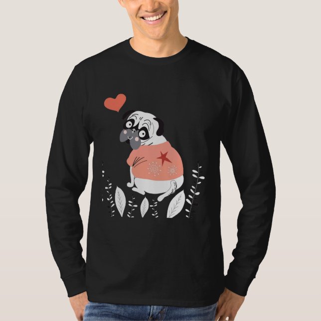 Camiseta de amor de Pug Classic T-Shirt 193 (Anverso)