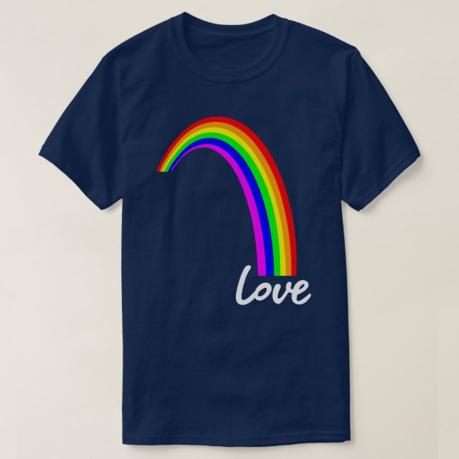 Camiseta DE AMOR DE RAINBOW (Diseño del anverso)