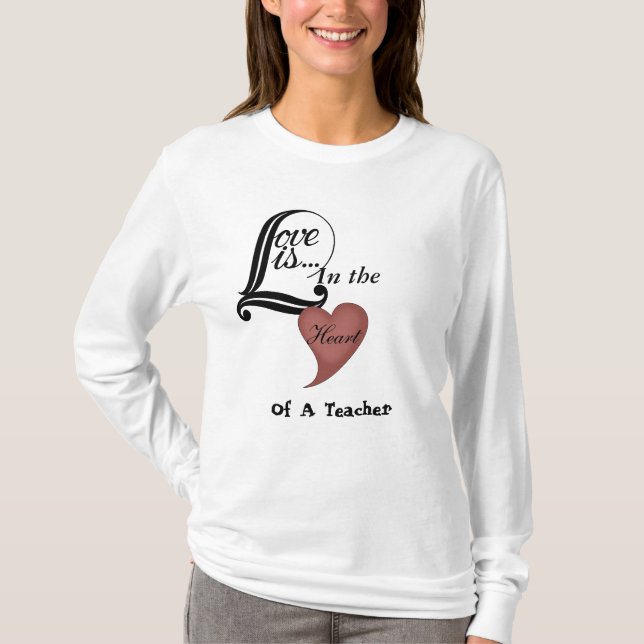 Camiseta de amor del profesor (Anverso)