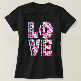 Camiseta de amor floral