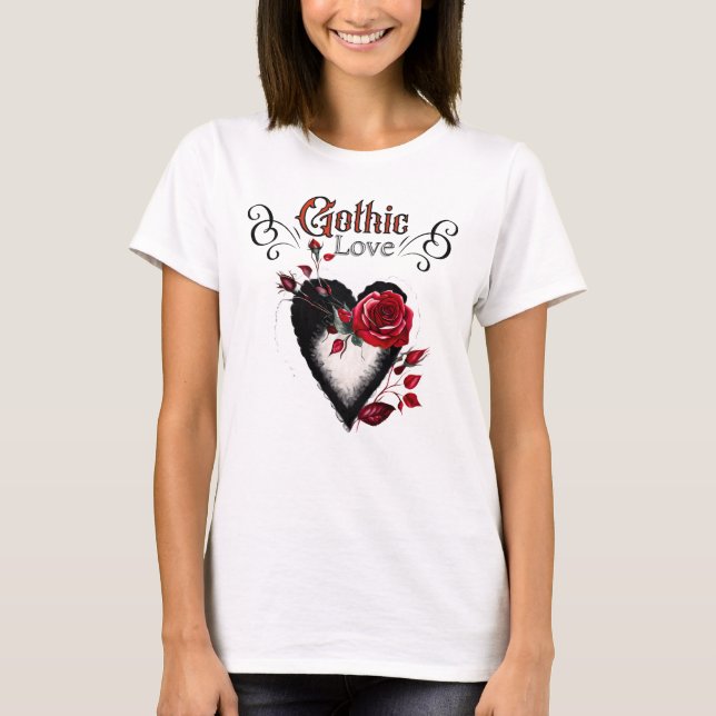 Camiseta de amor gótico (Anverso)