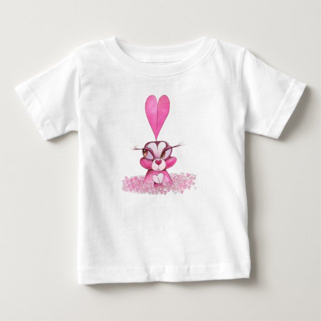Camiseta de amor para conejo (Anverso)