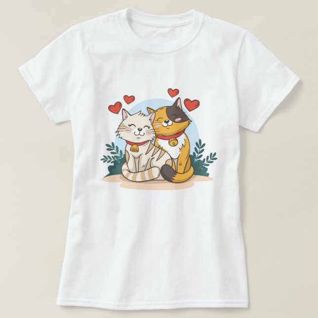 Camiseta de amor para gato (Diseño del anverso)