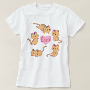 Camiseta de amor para gato