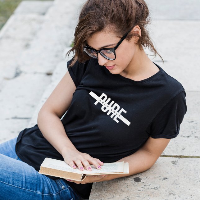 Camiseta de amor propio puro negro y blanco (Subido por el creador)