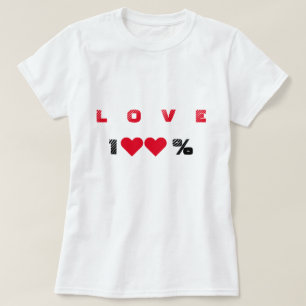 Camiseta de amor romántico