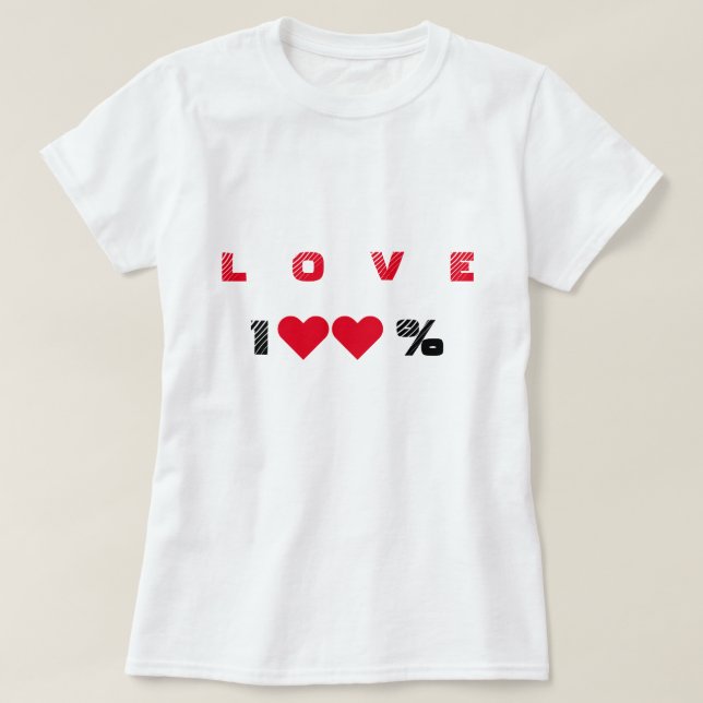 Camiseta de amor romántico (Diseño del anverso)