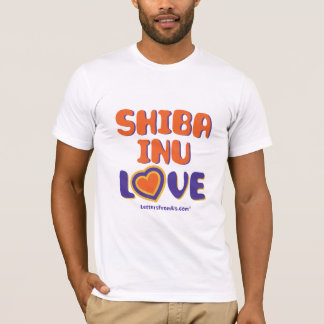 Camiseta de amor Shiba Inu para hombres