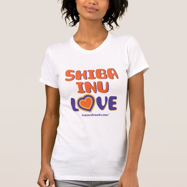 Camiseta de amor Shiba Inu para mujeres (Anverso)