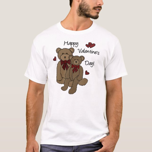 Camiseta de amor Teddy Bear para hombres (Anverso)