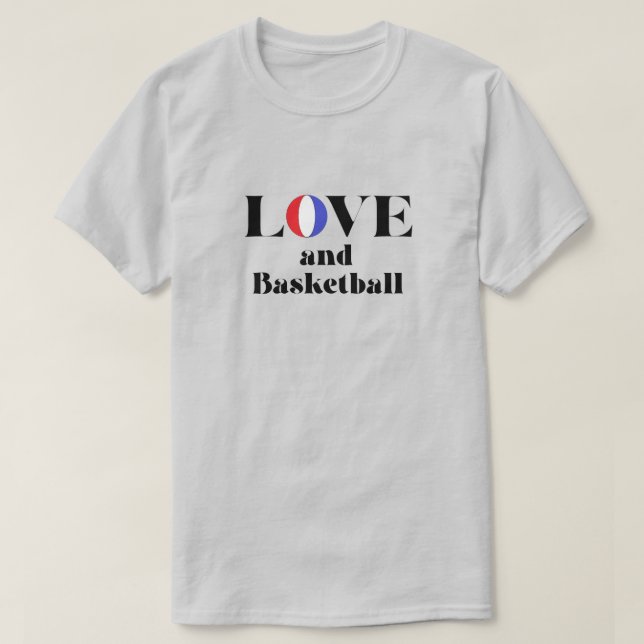 Camiseta de amor y baloncesto (Diseño del anverso)