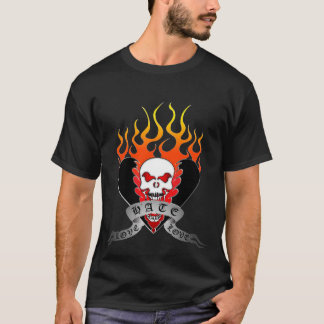 Camiseta de amor y odio del tatuaje del amor