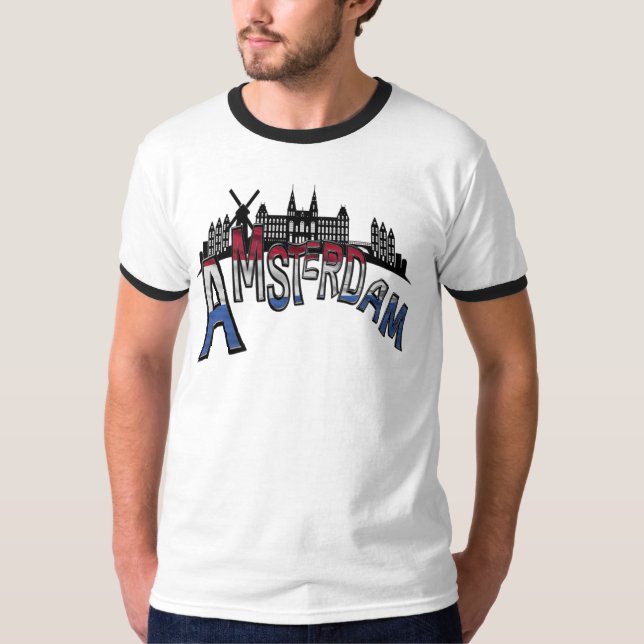 Camiseta De Ámsterdam con amor. (Anverso)