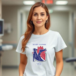 Camiseta de anatomía cardíaca