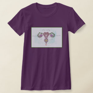 Camiseta de Anatomía Útero Botánico