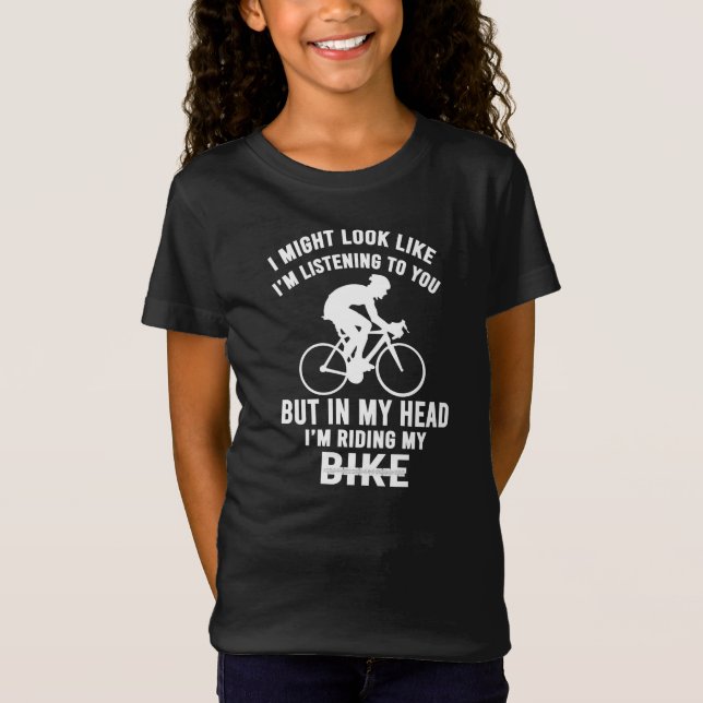 Camiseta de andar en bicicleta en mi mente (Anverso)