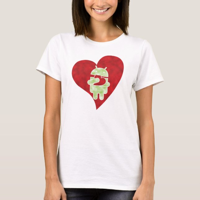 Camiseta de Android - Amor por el Droid (Anverso)