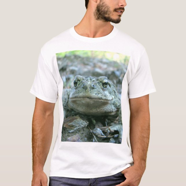 Camiseta de anfibios de la rana de la toad masculi (Anverso)