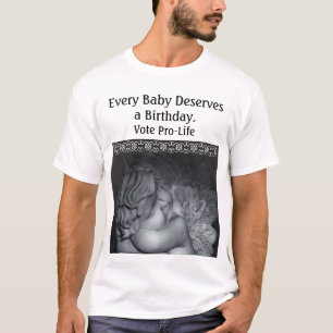 Camiseta de ángel bebé pro-vida voto