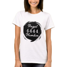 Camiseta de ángel número "4444"