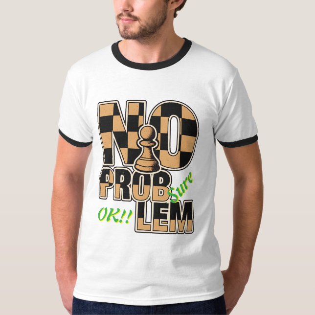 Camiseta de anillo de ajedrez con peón divertido s (Anverso)