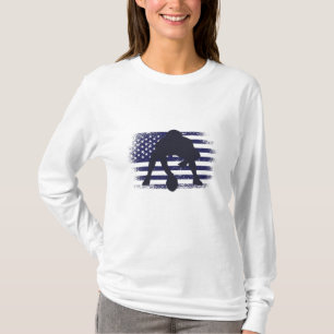 Camiseta de animador de fútbol americano con bande