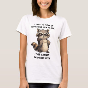 Camiseta de animal divertido con actitud de mapach