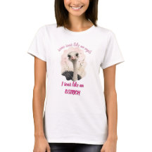 Camiseta de animal lindo, camiseta divertida de av