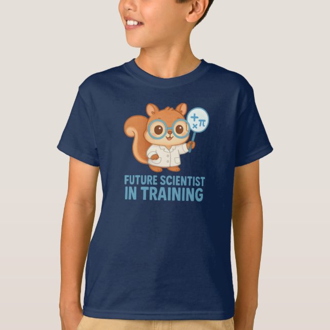 Camiseta de animal para niños exploradores de STEM (Anverso)