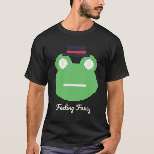 Camiseta de animal pixel divertido de rana elegant