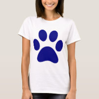 Camiseta de animales con estampado azul Gorra de c