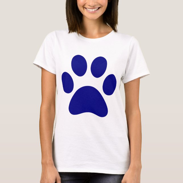 Camiseta de animales con estampado azul Gorra de c (Anverso)