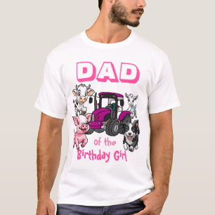 Camiseta de Animales de Granja 'Papá de la Cumplea