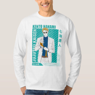 Camiseta de anime ciberpunk urbano de Kento Nanami