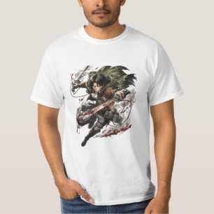 Camiseta de anime de Levi Ackerman - Attack on Tit