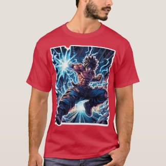 Camiseta de Anime Fighter