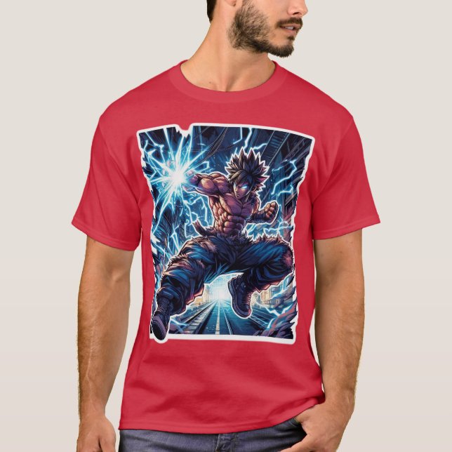 Camiseta de Anime Fighter (Anverso)
