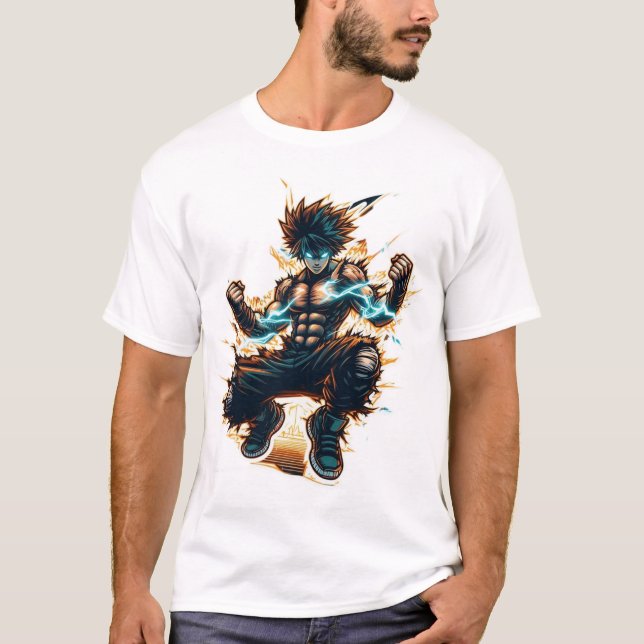 Camiseta de Anime Fighter (Anverso)
