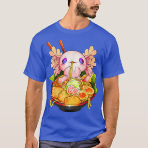 Camiseta de anime infantil de axolote kawaii comie