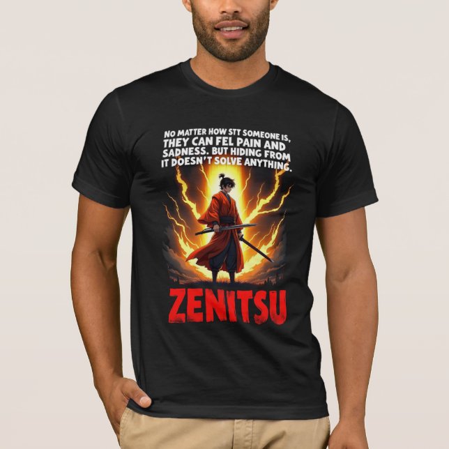 Camiseta de anime inspirada en Zenitsu (Anverso)